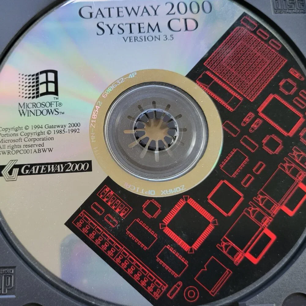 Vintage - Gateway 2000 System CD for Microsoft Windows, Version 3.5